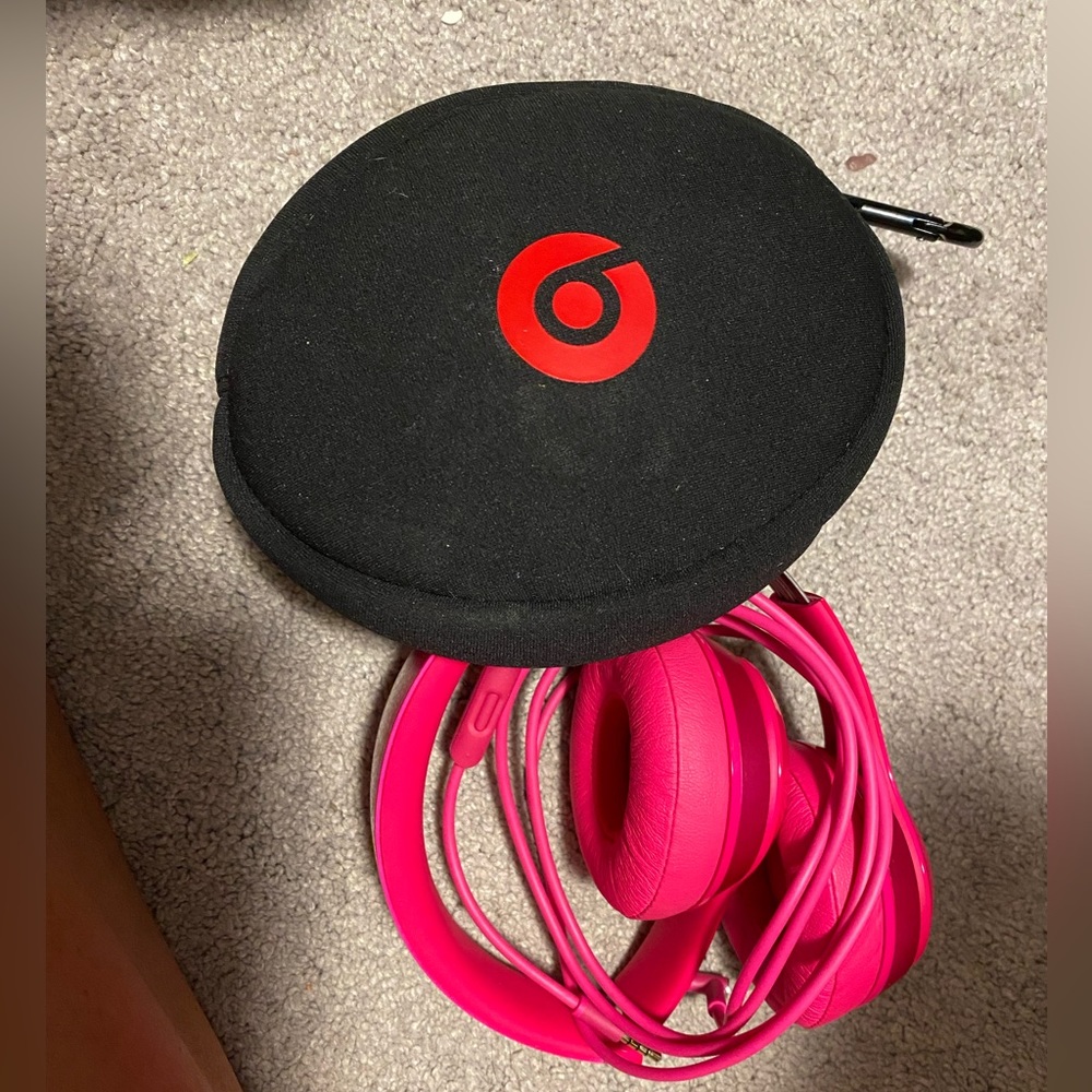 Beats Solo Headset - Hot Pink